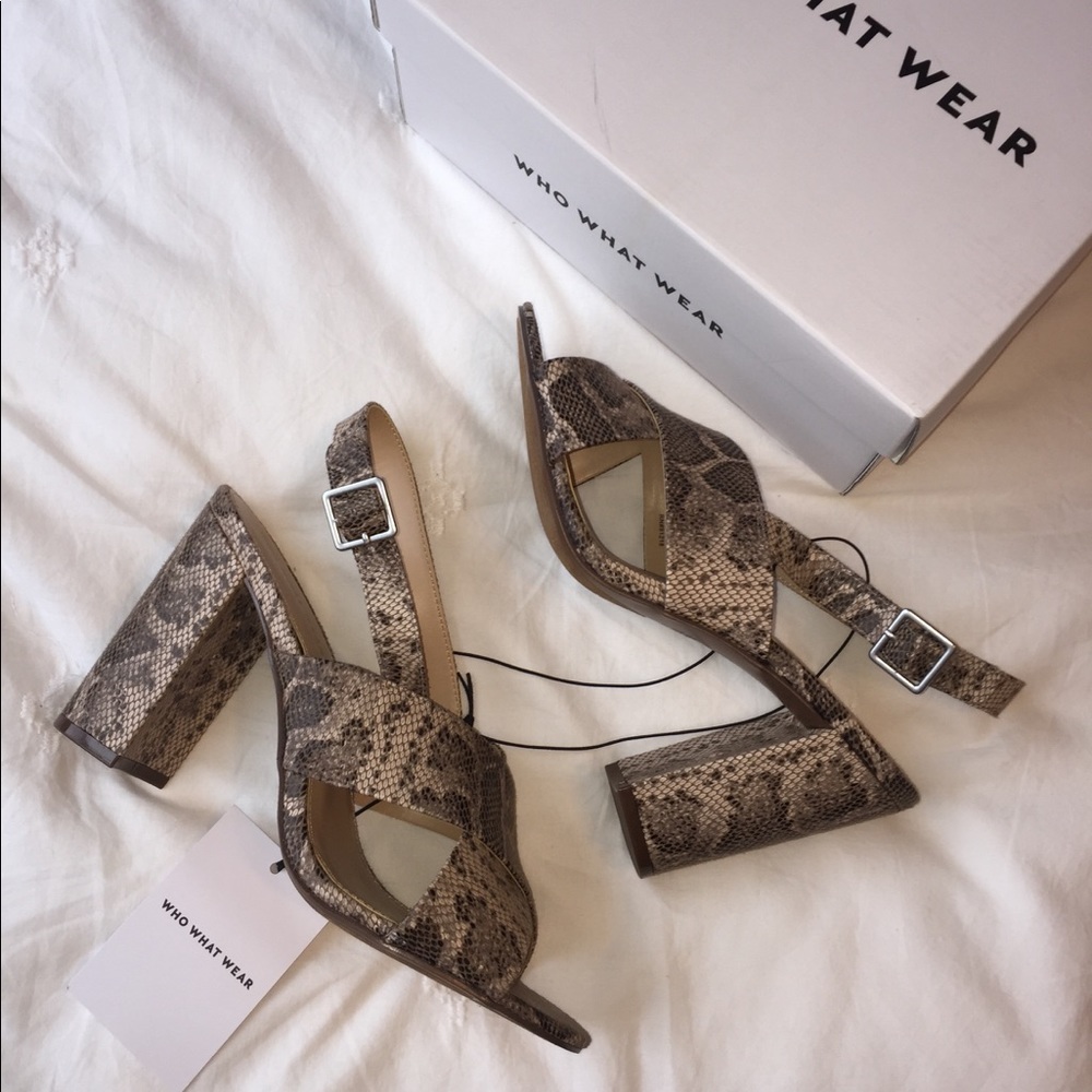 Who What Wear Snakeskin Heels